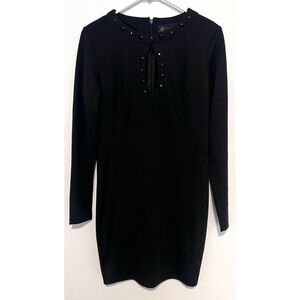 Kardashian Kollection | Dresses | Kardashian Kollection Long Sleeve Zipper  Detail Black Dress | Poshmark
